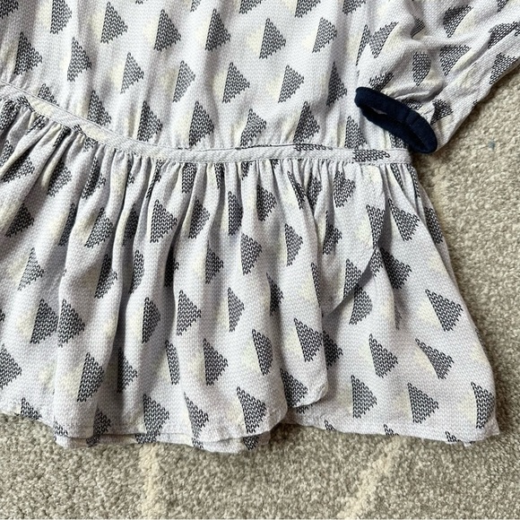 Splendid Navy Blue and Gray Drop Waist Tunic Top Dress - Picture 2 of 4